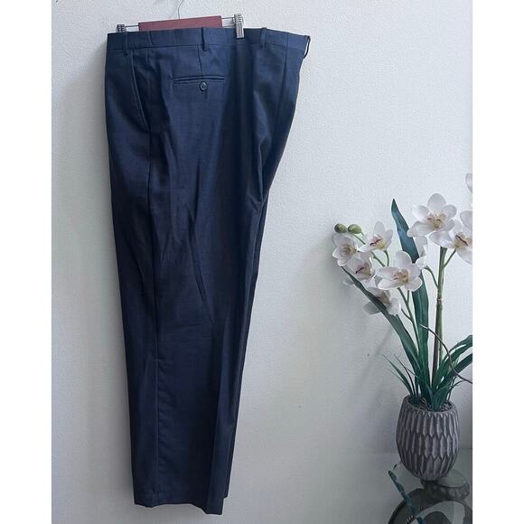 Jos. A. Bank Men's 2-PIECE SUIT Blazer Jacket 56L Pant W52xL31 Gray 100% Wool - Picture 2 of 7